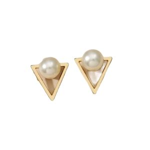 Pearl Triangle Studs